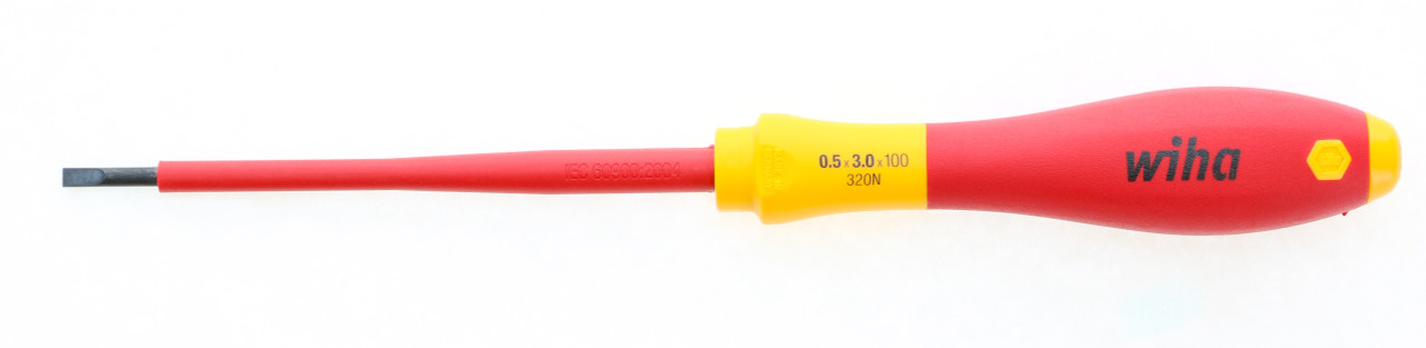 Wiha 92004, Insulated Slotted Screwdriver 3.0