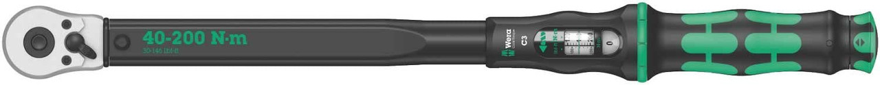 Wera Click-Torque E 1 Push R/L adjustable torque wrench for clockwise and anti-clockwise torque-control, 200-1000 Nm