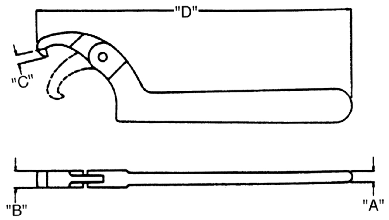 Adjustable Hook Spanner Wrenches