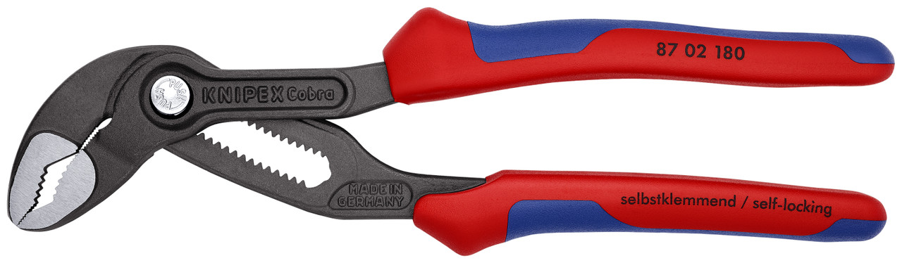 Knipex 87 02 180 SBA KN | Cobra Water Pump Pliers, Multi-Component