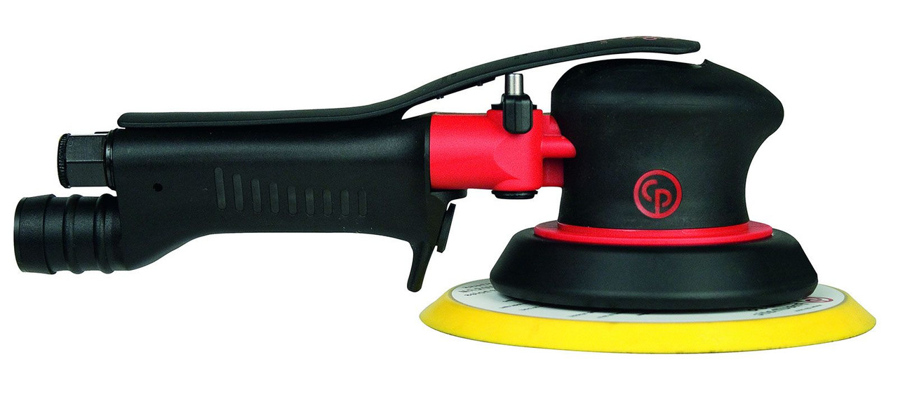 Chicago Pneumatic CP7255H - 6 Inch (150 mm) Air Random Orbital Sander,  Non-Vacuum, PSA, 0.28 HP / 210 W - 11000 RPM 8941072554