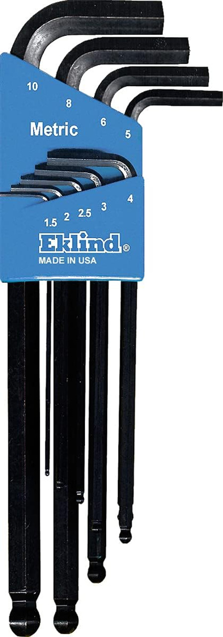 Eklind 17322 Extra Long Metric & SAE Ball End Hex Key Set