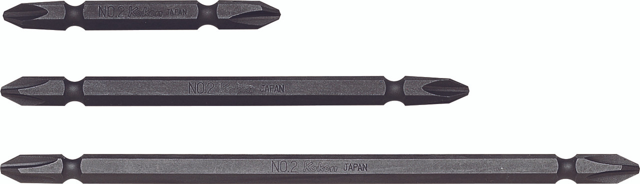 Koken 123PG.65-1 | 1/4" Hex Drive Double Ended Bits