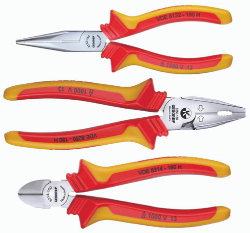 Gedore 1102-002 VDE VDE Pliers set 3 pcs 1692291