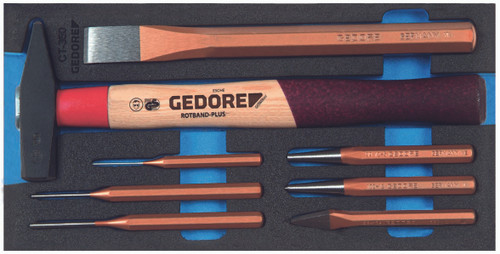 Gedore 1500 CT1-350 Chisel set in 1/3 Check-Tool module 2309041