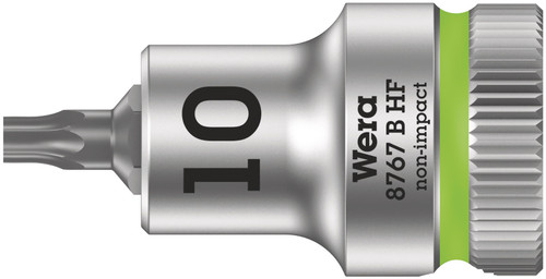 Wera 8767 B HF TX 10 x 35 mm Zyklop bit socket with 3/8" drive holding function 05003059001