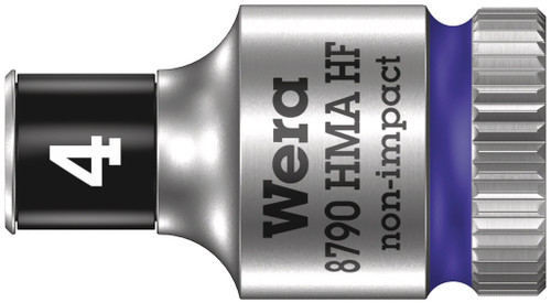 Wera 8790 HMA HF Zyklop socket with 1/4" drive with holding function , 4,0  mm 05003717001