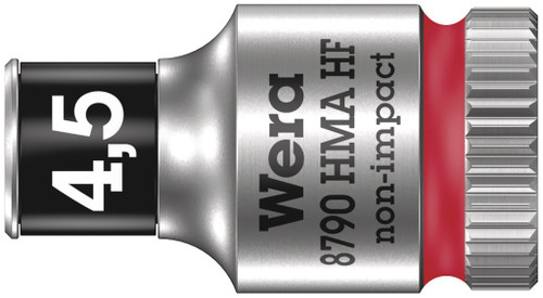 Wera 8790 HMA HF Zyklop socket with 1/4" drive with holding function , 4,5  mm 05003718001