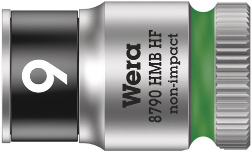 Wera 8790 HMB HF 9,0 Zyklop socket with 3/8" drive, holding function 05003743001