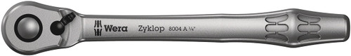 Wera 8004 A ZYKLOP METAL RATCHET 1/4 FULL METAL RATCHET WITH SWITCH LEVER 05004004001