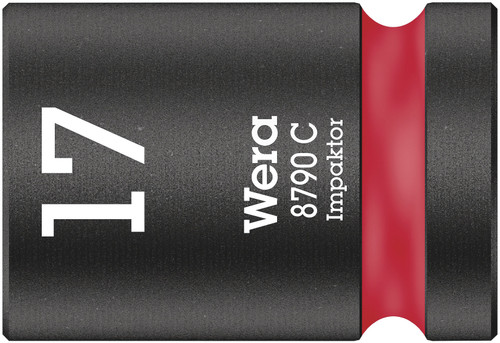 Wera 8790 C IMP (1/2" Drive Impact Sockets) Impact Socket SW 17 red 05004574001