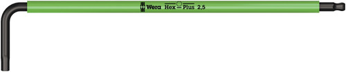 Wera 950 SPKL HEX-PLUS SW 2.5 BRIGHT GREEN LONG ARM HEX KEY 05022604001