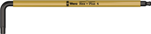 Wera 950 SPKL HEX-PLUS SW 4.0 YELLOW LONG ARM HEX KEY 05022608001