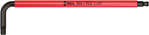 Wera 950 SPKL HEX-PLUS SW 7/32" RED LONG ARM HEX KEY 05022635001
