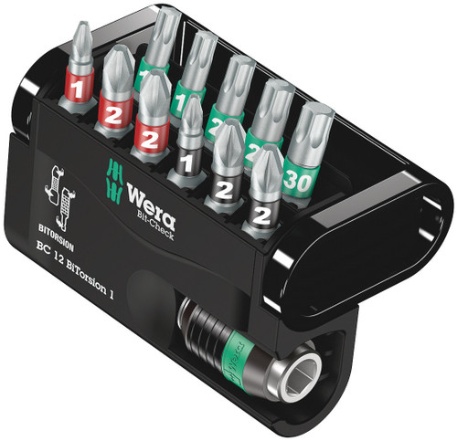 Wera BIT-CHECK 12 BITORSION 1 BITS-ASSORTMENT 05057420001