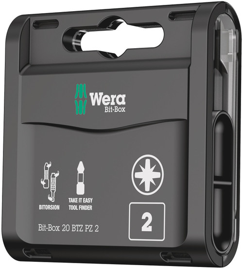 Wera Bit-Box 20 BTZ PZ-855/1 BTZ PZ 20 x PZ 2x25; 05057761001