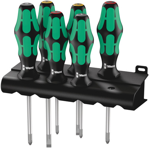 Wera 335/350/355/6 LASERTIP RACK SCREWDRIVER SET 6 PCS. 05105622001