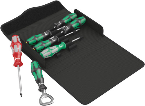 Wera Kraftform 300/7 Set 4 Screwdriver set Kraftform Plus, textile box 05105626001