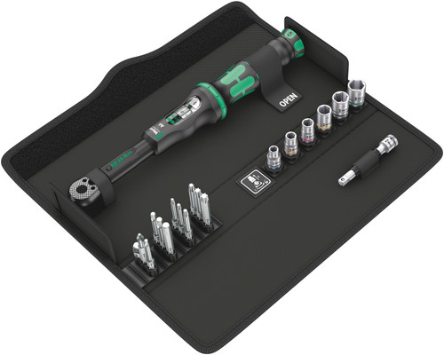 Wera Click-Torque A6 in textiler Box mit Bits + Nüssen 05130110001