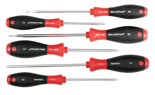 Wiha 30291, SoftFinish® Screwdriver 6 Pc. Set