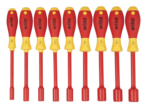 Wiha 32288, Insulated Inch Nut Driver 9 Pc. Set