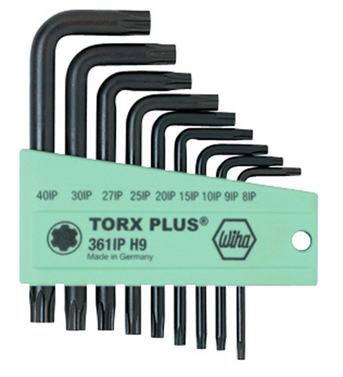 Wiha 36199, TorxPlus® L-Key Short Arm 9 Pc. Set