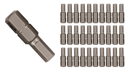 Wiha 72512, Hex Contractor Insert Bit 7/32" 30PC