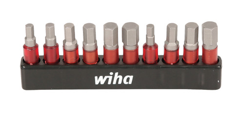 Wiha 76876, Impact Insert Hex Bit 10 Pc.Set