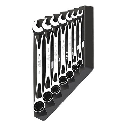 SK Tools - X-Frame® 6pt Fractional Combination Wrench Set 7 pcs - 80049
