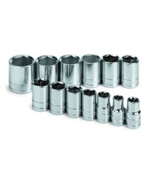 SK Tools - Set Socket 1/2dr Standard 6pt Fractional 13pc - 4113-6