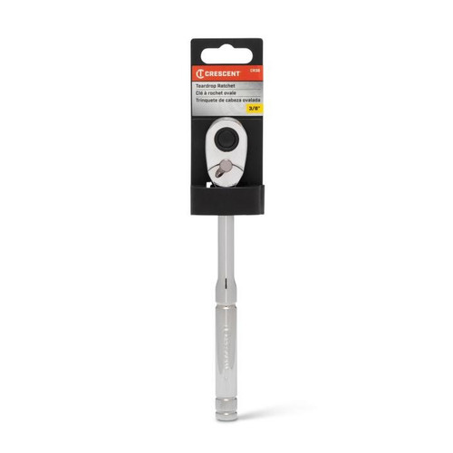 CRESCENT 3/8" Drive 72-Tooth Quick Release Teardrop Ratchet 8.5" - CR38