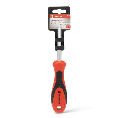 CRESCENT 1/4" Drive Dual Material Bit Holding Screwdriver Handle - CRW25C