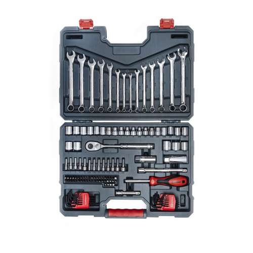 CRESCENT 128 Pc. 3/8" Drive 12 Point Standard SAE/Metric Mechanics Tool Set -CTK128C