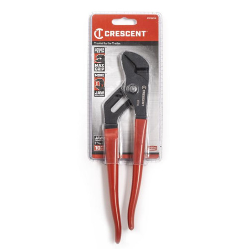 CRESCENT 10" Straight Jaw Dipped Handle Tongue and Groove Pliers - RT210CVN-05