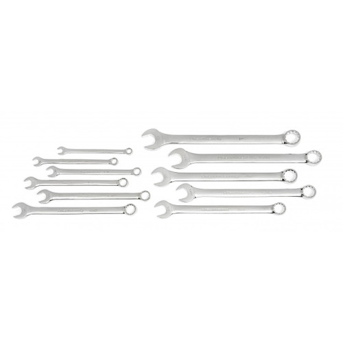 GEARWRENCH 11 Pc. 12 Point SAE Long Pattern Combination Wrench Set with Roll 81934 Wrench Set