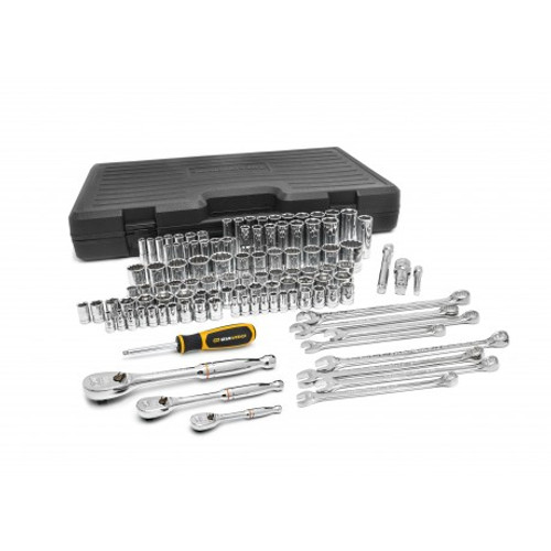 GEARWRENCH 110 Pc. 1/4", 3/8", and 1/2" Drive 6 and 12  Point SAE/Metric Mechanics Tool Set 89058 Tool Set