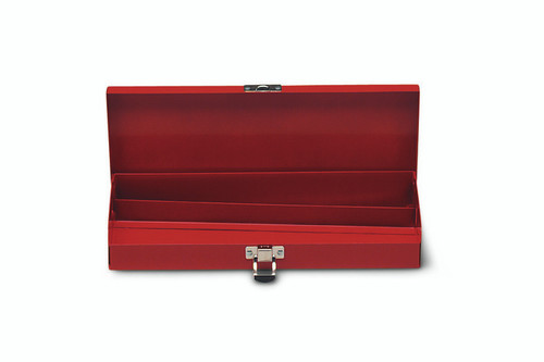 Wright Tool Red Metal Tool Box with Chrome Catch, 13 x 5-1/4 x 1-1/4 in