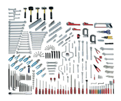 Wright Tool 368 Piece Fractional Master Maintenance Tool Set 1/4, 3/8, 1/2 in Drives