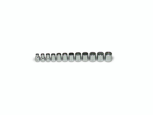 Wright Tool 12 Piece 3/8 in Drive 12-Point Standard Metric Socket Set, 8 - 19mm