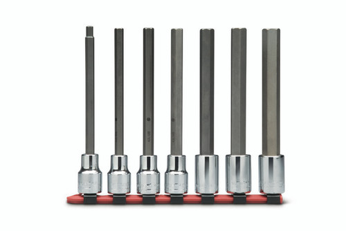 Wright Tool 7 Piece 1/2 in Drive SAE Hex Bit Socket Set, 1/4 - 5/8 in