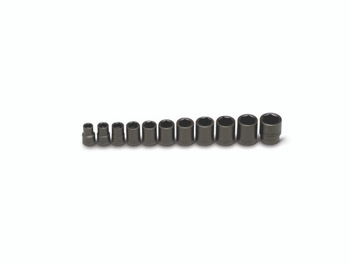 Wright Tool 11 Piece 1/2 in Drive 6-Point Standard Impact SAE Socket Set, 7/16 - 1-1/16 in