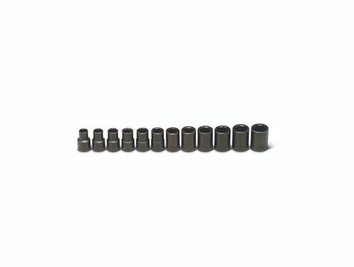 Wright Tool 12 Piece 1/2 in Drive 6-Point Standard Metric Impact Socket Set, 10 - 21mm