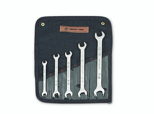Wright Tool Set of 5 SAE Polished Open-End Wrench