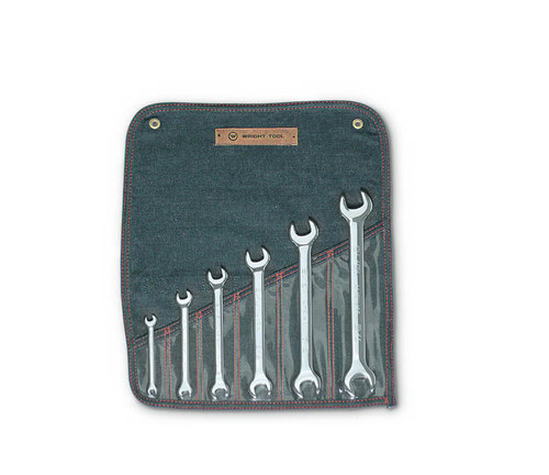 Wright Tool Set of 6 SAE Polished Open-End Wrench