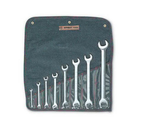 Wright Tool Set of 8 SAE Polished Open-End Wrench