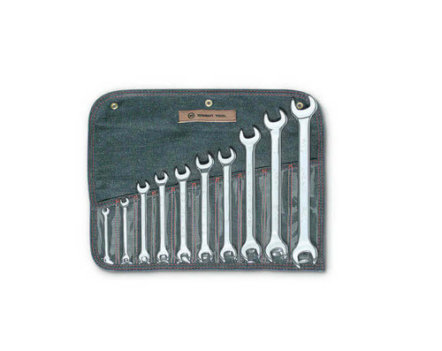 Wright Tool Set of 10 SAE Polished Open-End Wrench