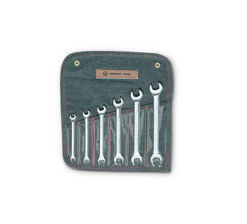 Wright Tool Set of 6 Metric Polished Open-End Wrench