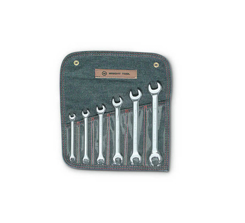 Wright Tool Set of 10 Metric Polished Open-End Wrench