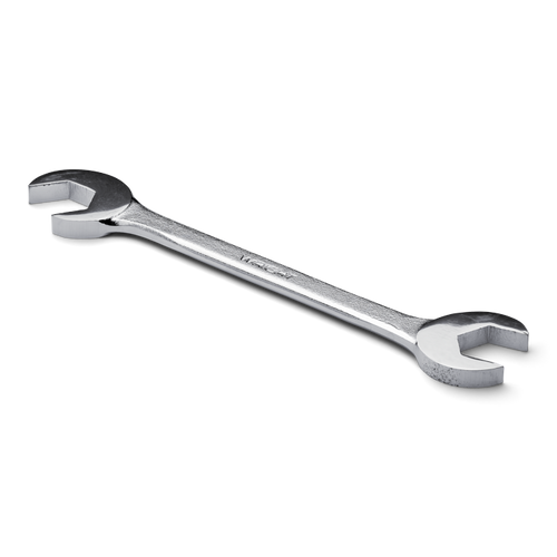 Wright Tool 15 deg and 60 deg Double Angle Satin Open End Wrench, 1/2 in x 1/2 in