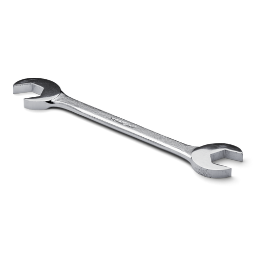 Wright Tool 15 deg and 60 deg Double Angle Satin Open End Wrench, 7/8 in x 7/8 in